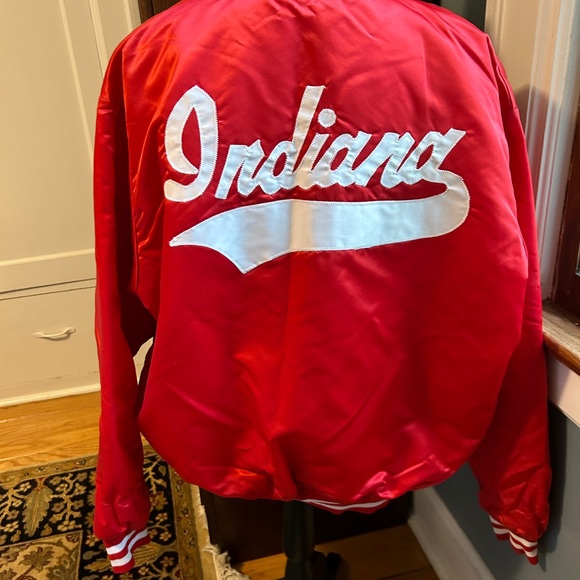 Indiana Hoosiers satin bomber jacket. - Picture 10 of 12
